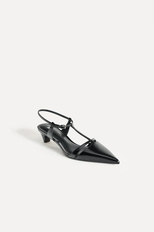 Кожаные туфли на среднем тонком каблуке — 50TH ANNIVERSARY- Заказать в России