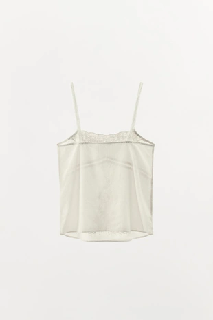 Топ на бретелях с вышивкой и бусинами- Заказать в России