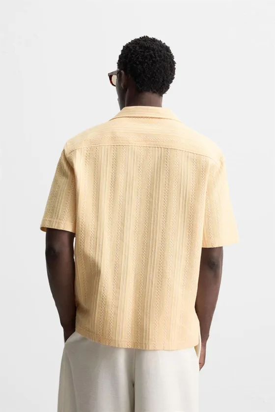 РУБАШКА JACQUARD С ГЕОМЕТРИЧЕСКИМ УЗОРОМ