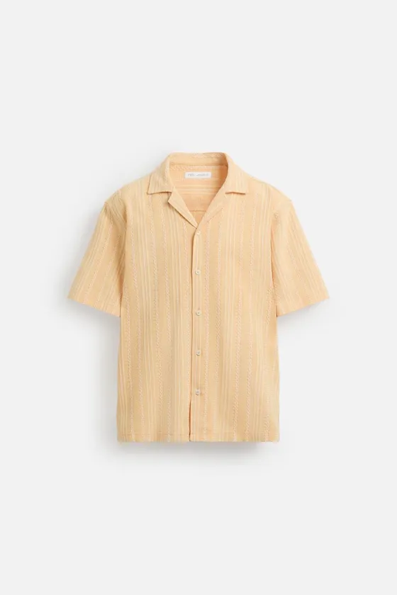 РУБАШКА JACQUARD С ГЕОМЕТРИЧЕСКИМ УЗОРОМ