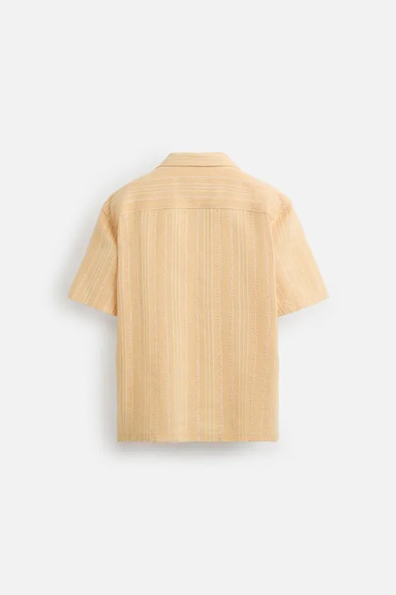 РУБАШКА JACQUARD С ГЕОМЕТРИЧЕСКИМ УЗОРОМ