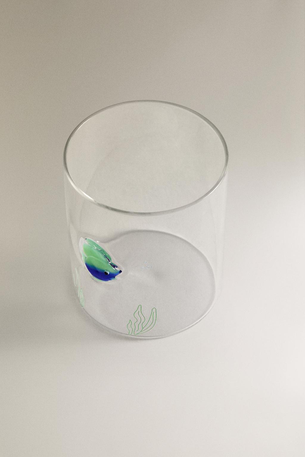Стакан для напитков borosilicate fish