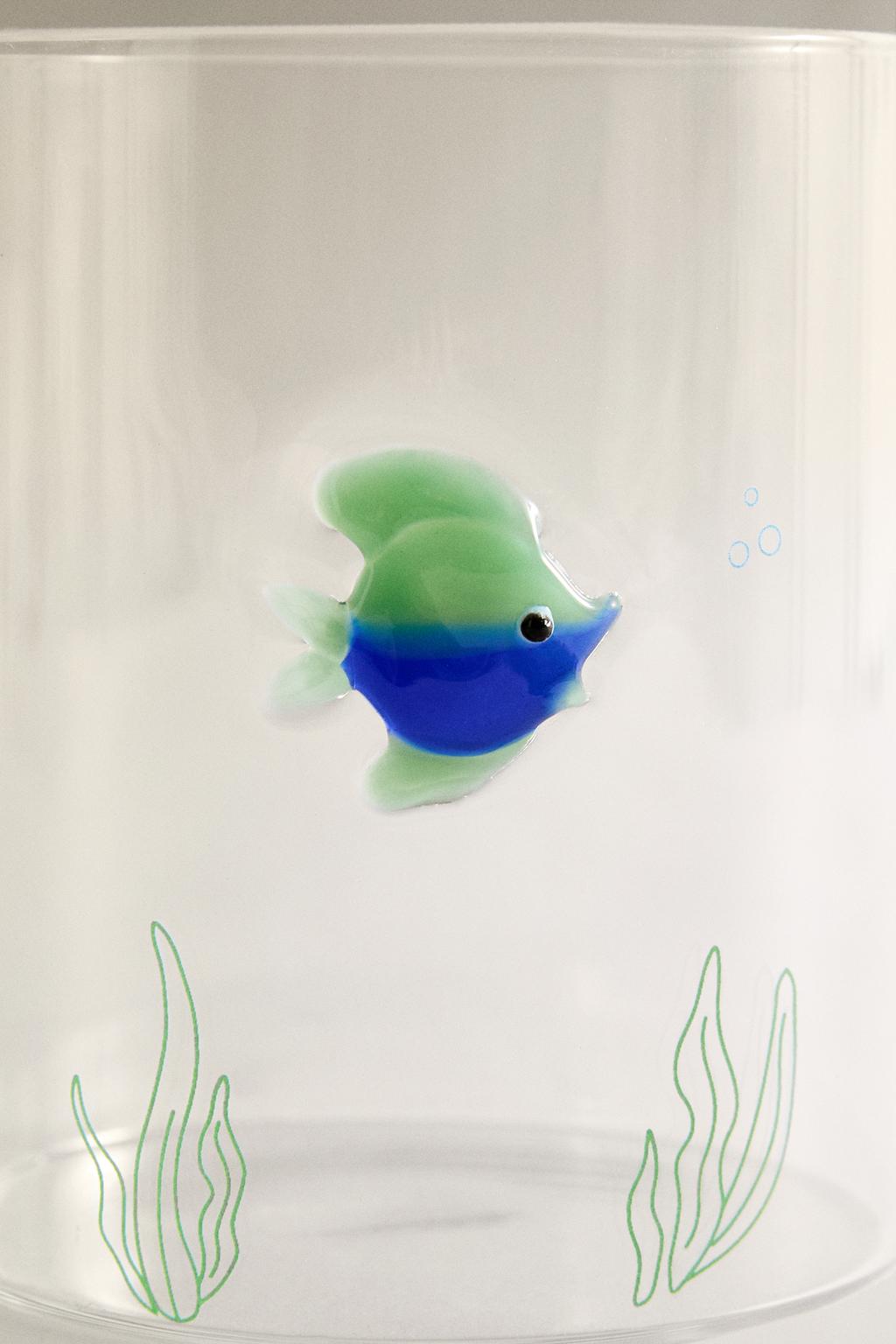 Стакан для напитков borosilicate fish
