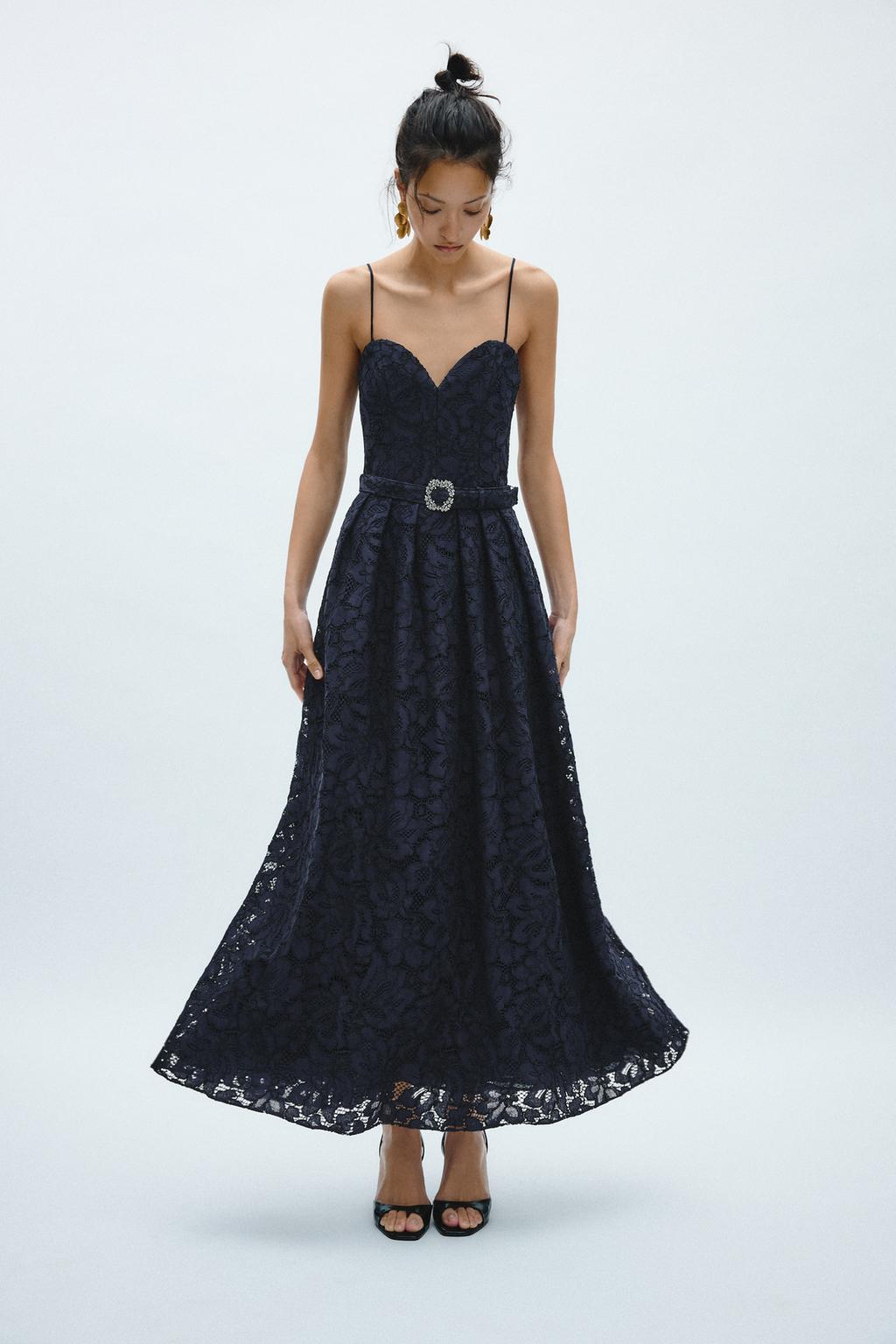 ПЛАТЬЕ С АЖУРНОЙ ВЫШИВКОЙ — ZW COLLECTION