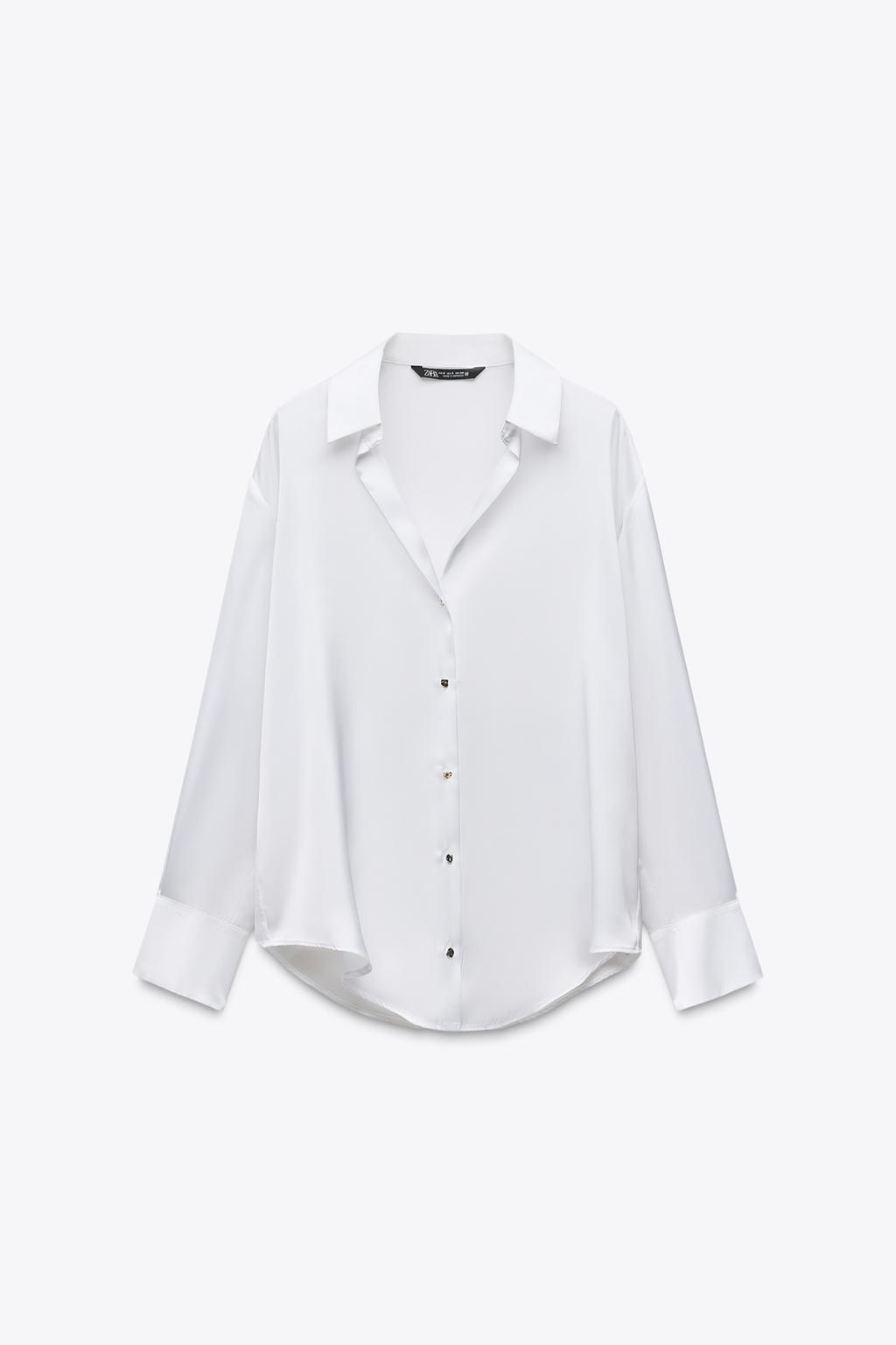 Белая блузка zara