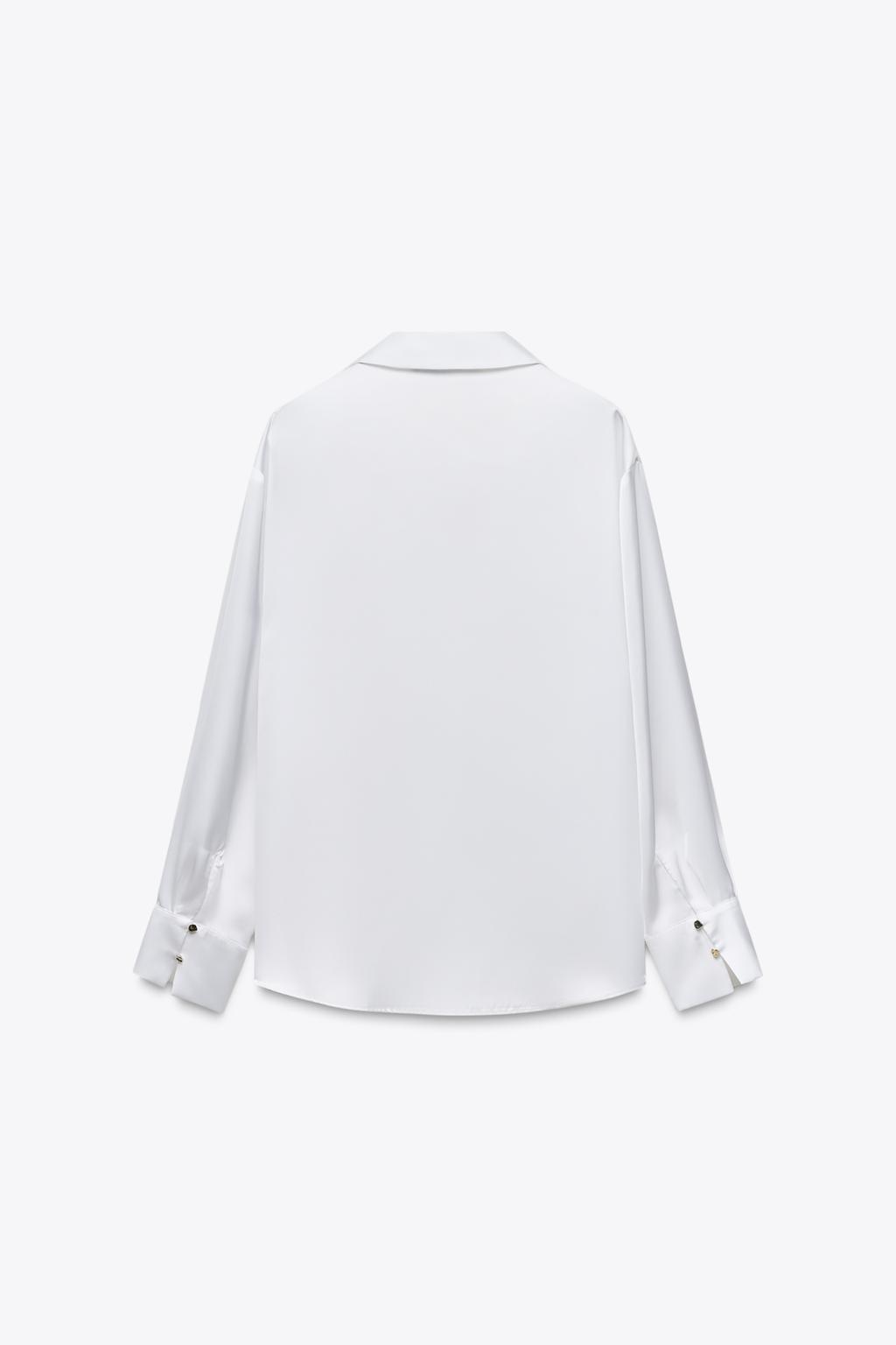 Белая блузка zara