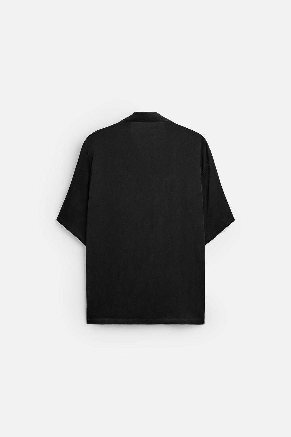 Рубашка relaxed fit из атласа