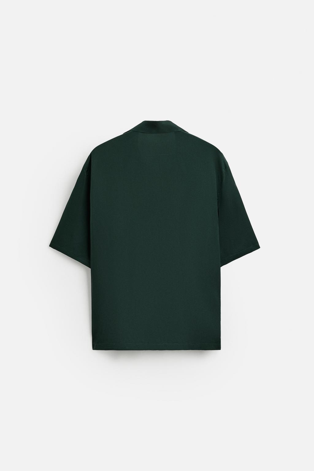 Рубашка relaxed fit из атласа