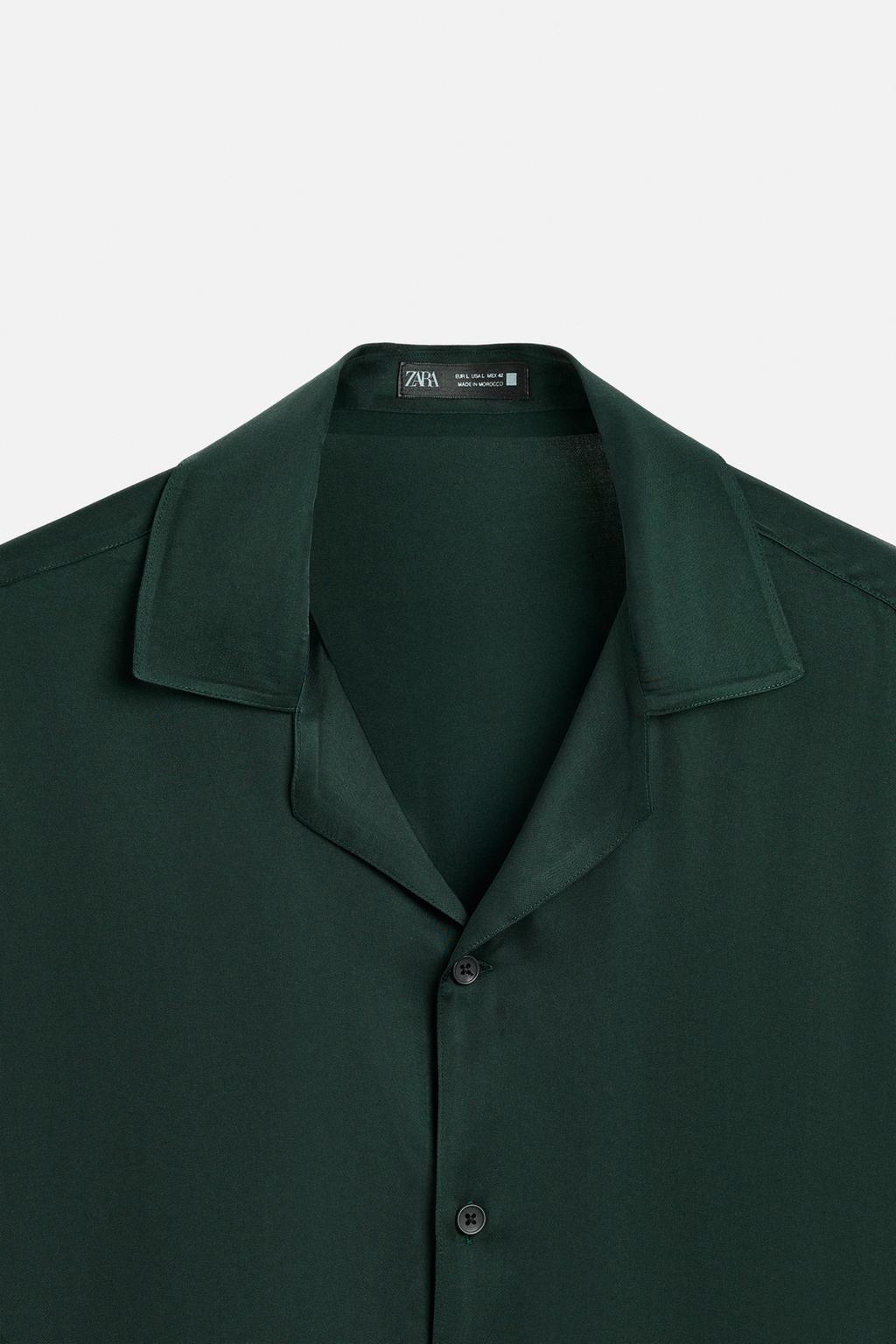 Рубашка relaxed fit из атласа