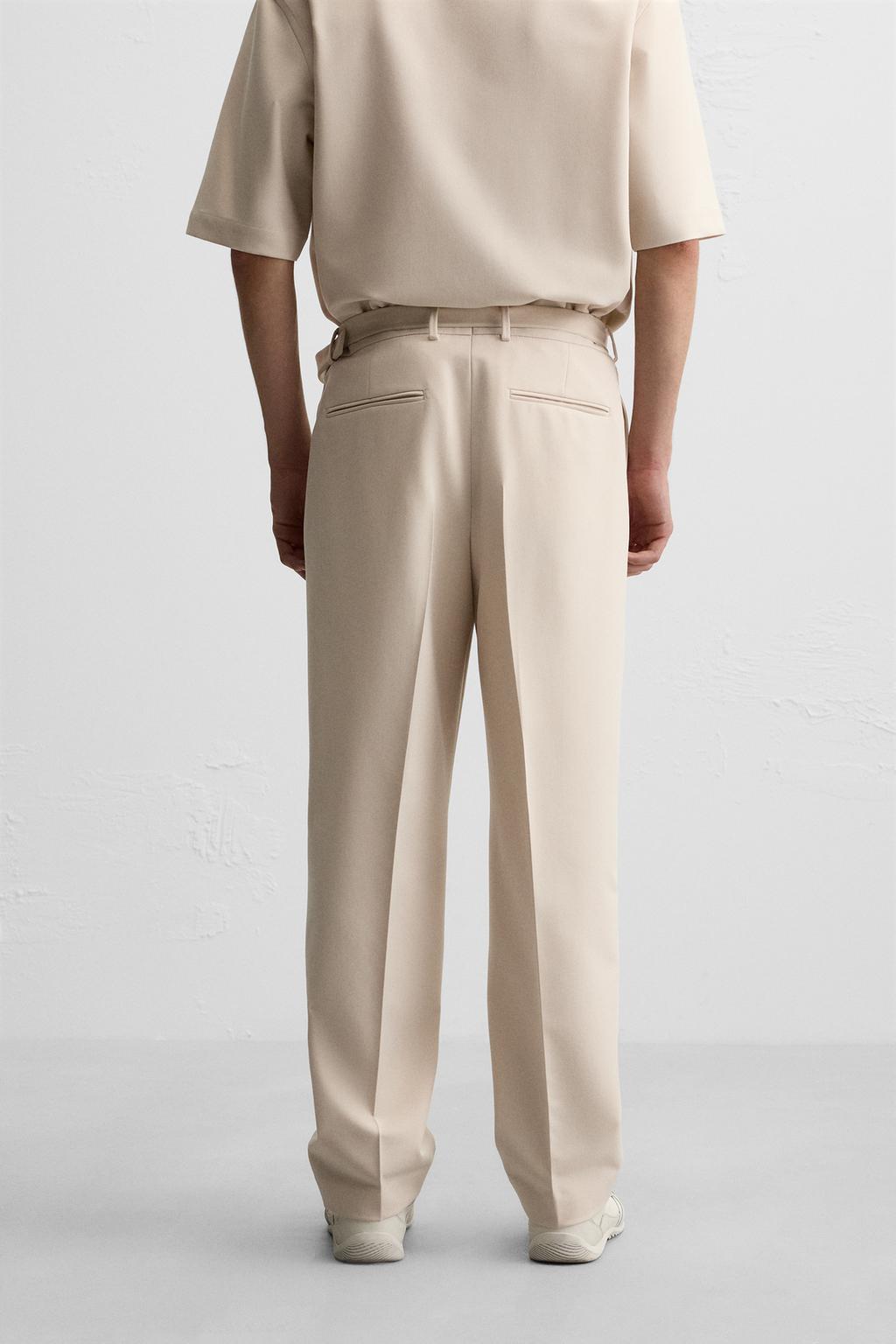 Брюки regular fit с поясом