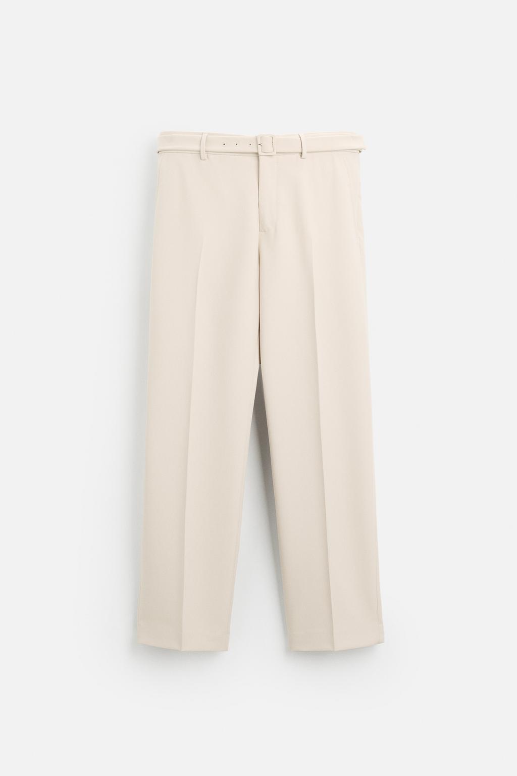 Брюки regular fit с поясом