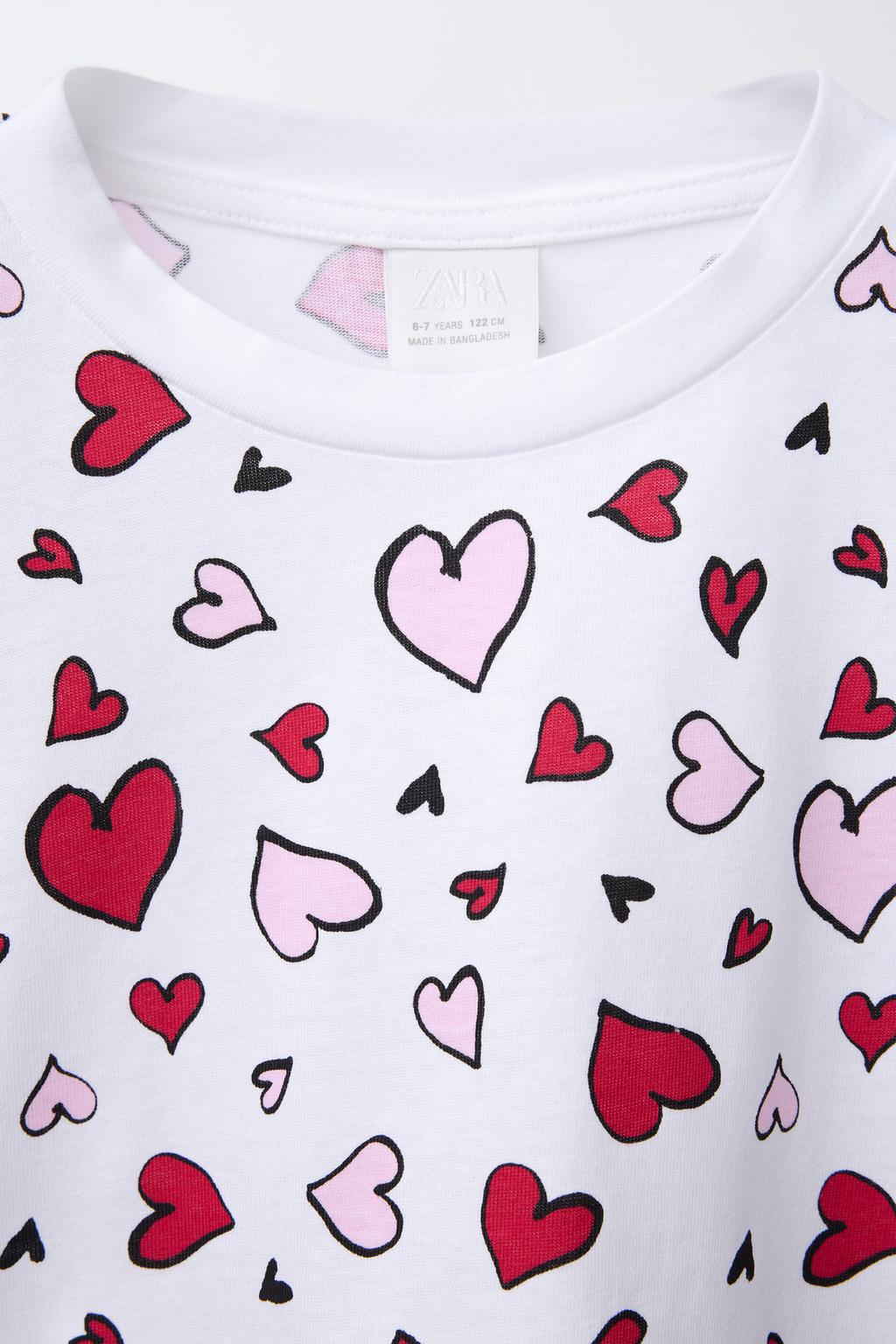 ФУТБОЛКА С ПРИНТОМ «СЕРДЦЕ»