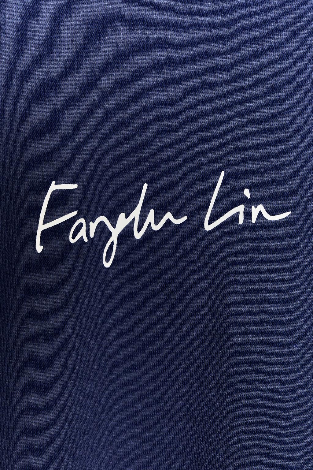 ОДНОТОННАЯ ФУТБОЛКА С НАДПИСЬЮ X FANGLU LIN