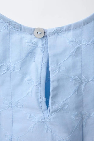 Топ с вышивкой и бантами- Заказать в России