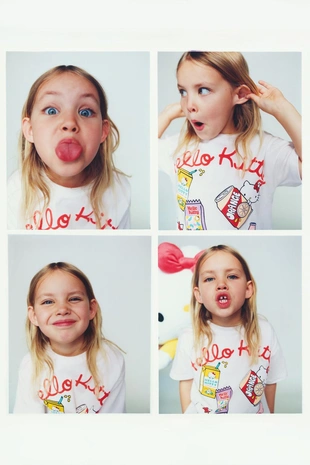 Футболка HELLO KITTY © с нашивками- Заказать в России