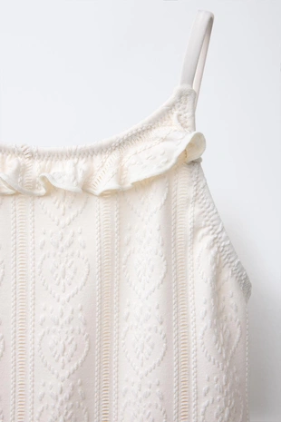 Ecru | 5644/098/712 - Zara Купальник 6-14 лет/ приталенный