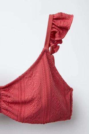 Terracotta | 5644/097/658 - Zara Детский купальник 6-14 лет/ бикини с завышенной талией