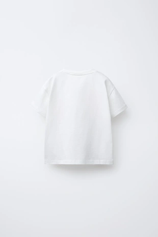 Купить Zara Футболка с сердечками из поплина