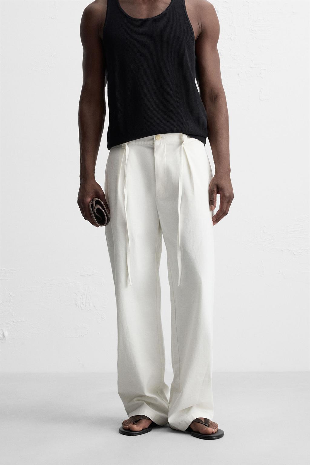 БРЮКИ RELAXED FIT С ПОЯСОМ