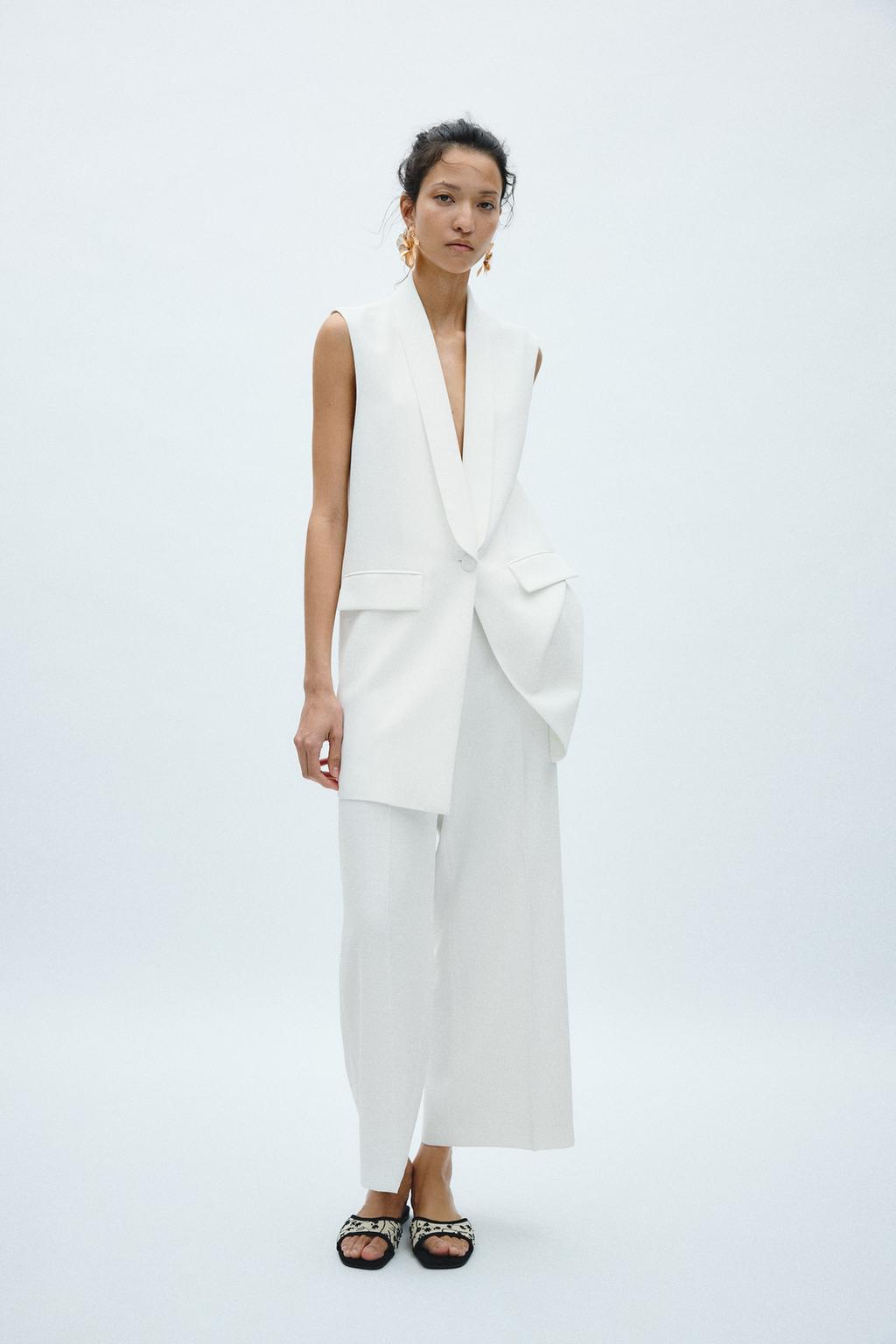 ЖИЛЕТ С ВОРОТНИКОМ В СТИЛЕ СМОКИНГА — ZW COLLECTION