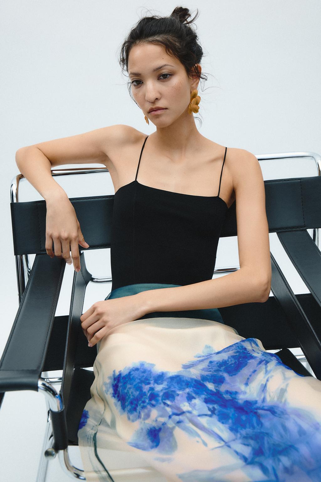 ЮБКА МИДИ С ПРИНТОМ — ZW COLLECTION