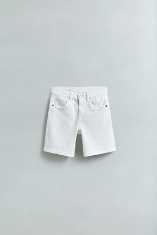 Джинсовые шорты прямого кроя, базовая модель- Заказать в России