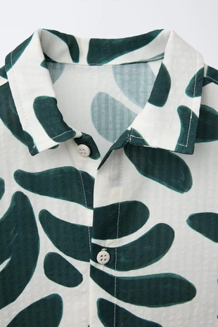 Рубашка с принтом- Заказать в России