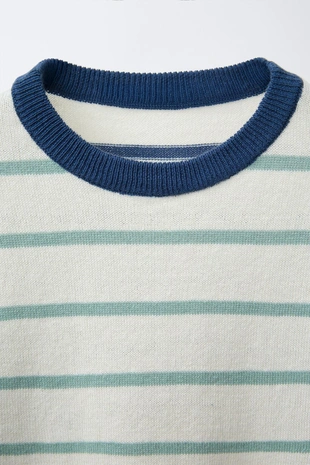 Трикотажная футболка в полоску- Заказать в России