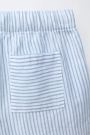 Текстурные полосатые бермуды- Заказать в России