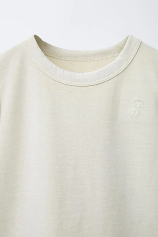Ecru | 0722/559/712 - Zara Футболка без рукавов с вышивкой, окрашенная в готовом виде