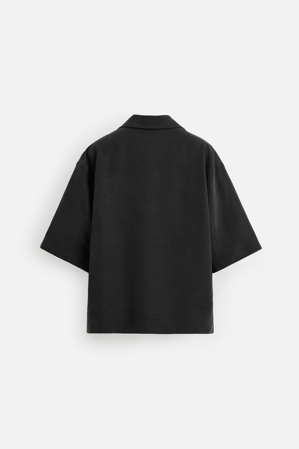 РУБАШКА RELAXED FIT ИЗ СТРУЯЩЕЙСЯ ТКАНИ