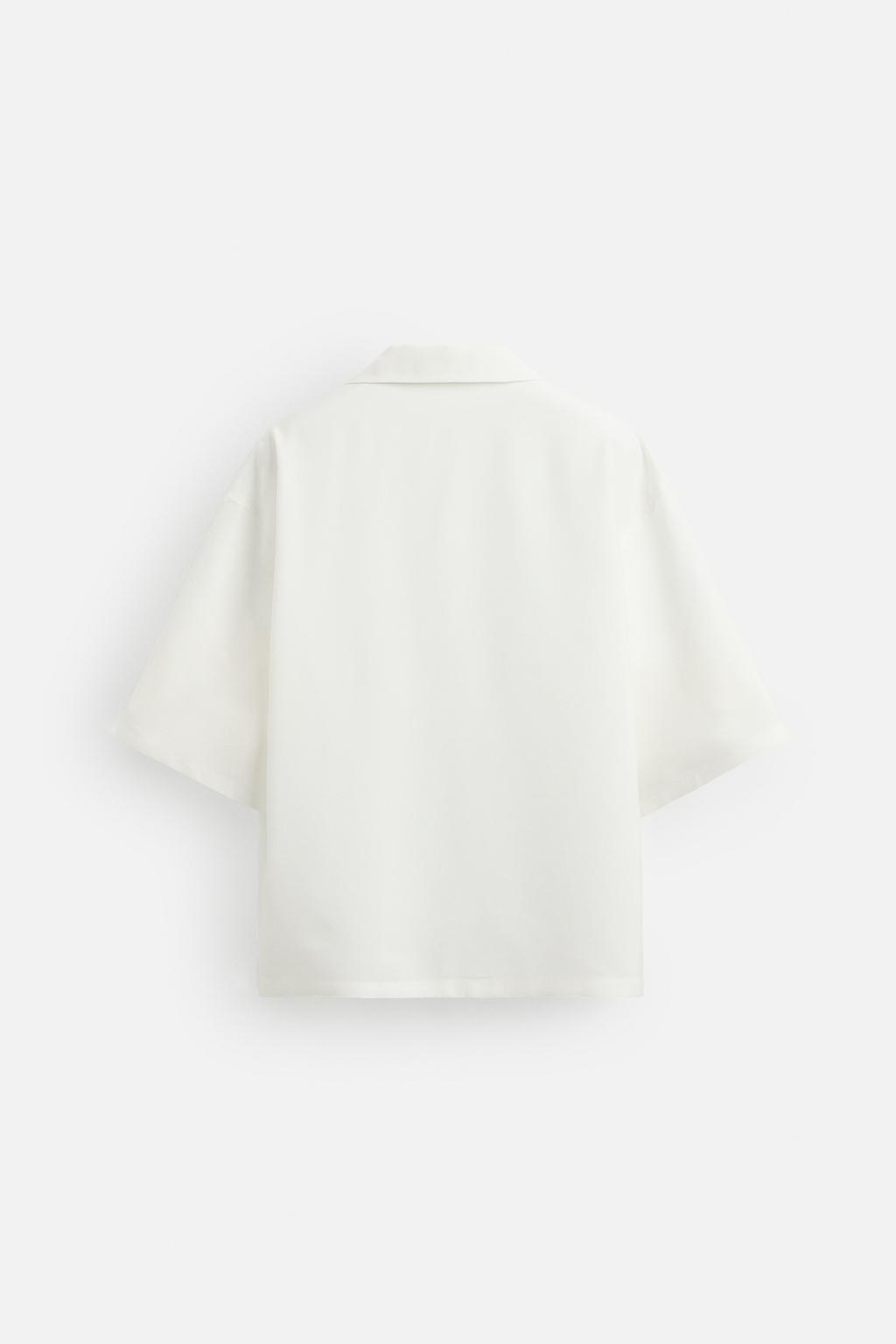 РУБАШКА RELAXED FIT ИЗ СТРУЯЩЕЙСЯ ТКАНИ