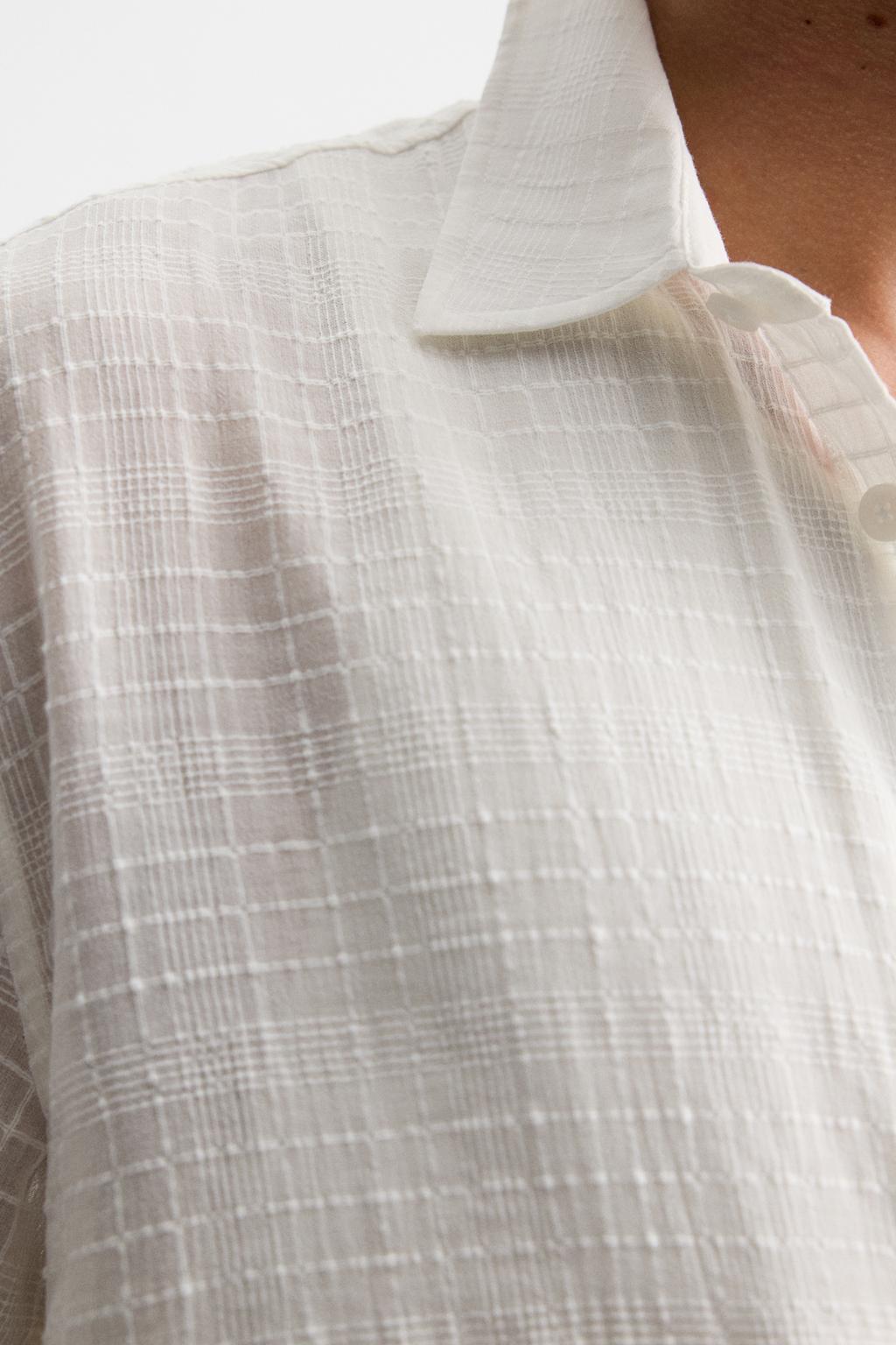 РУБАШКА JACQUARD В КЛЕТКУ