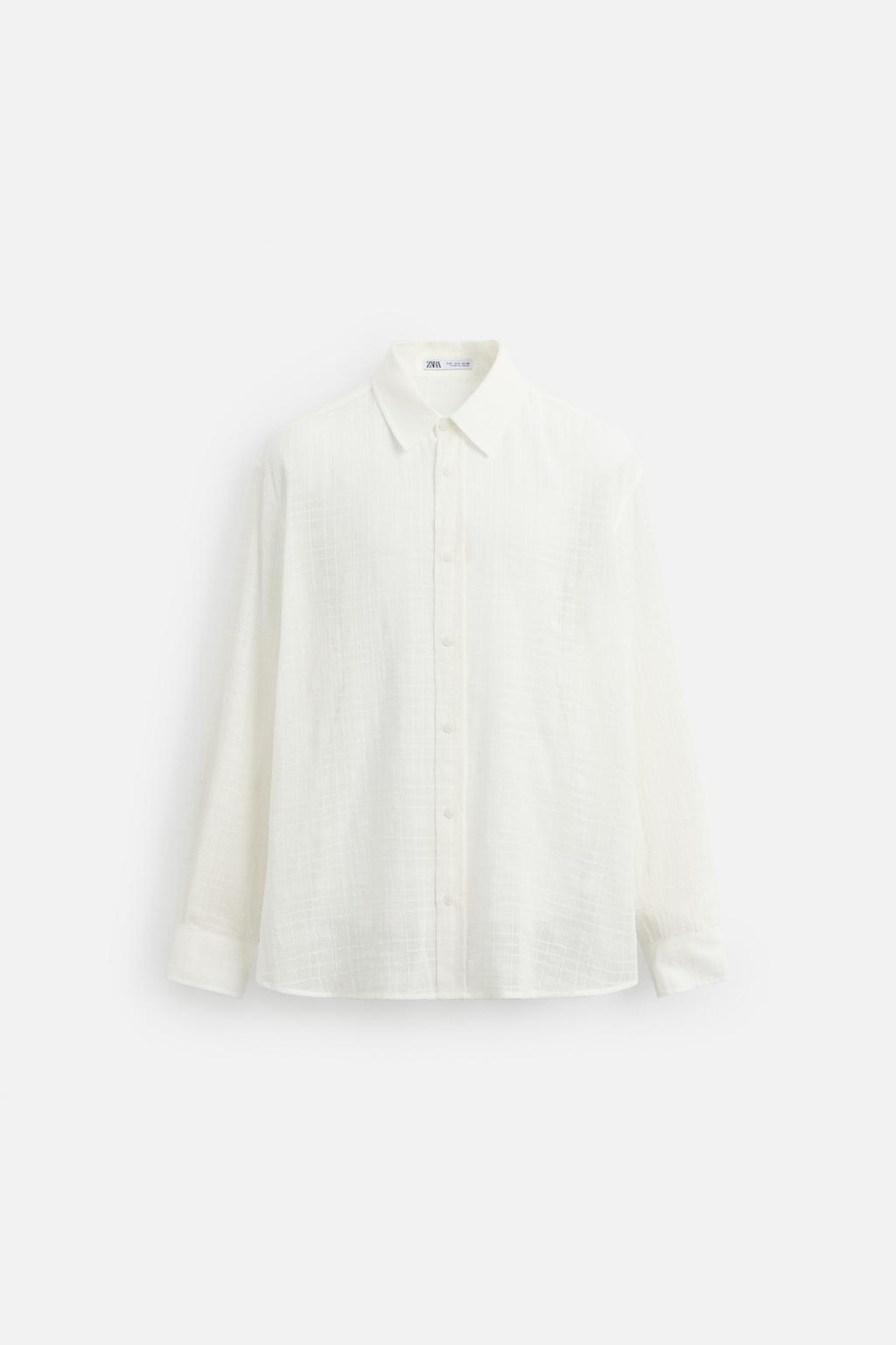 РУБАШКА JACQUARD В КЛЕТКУ
