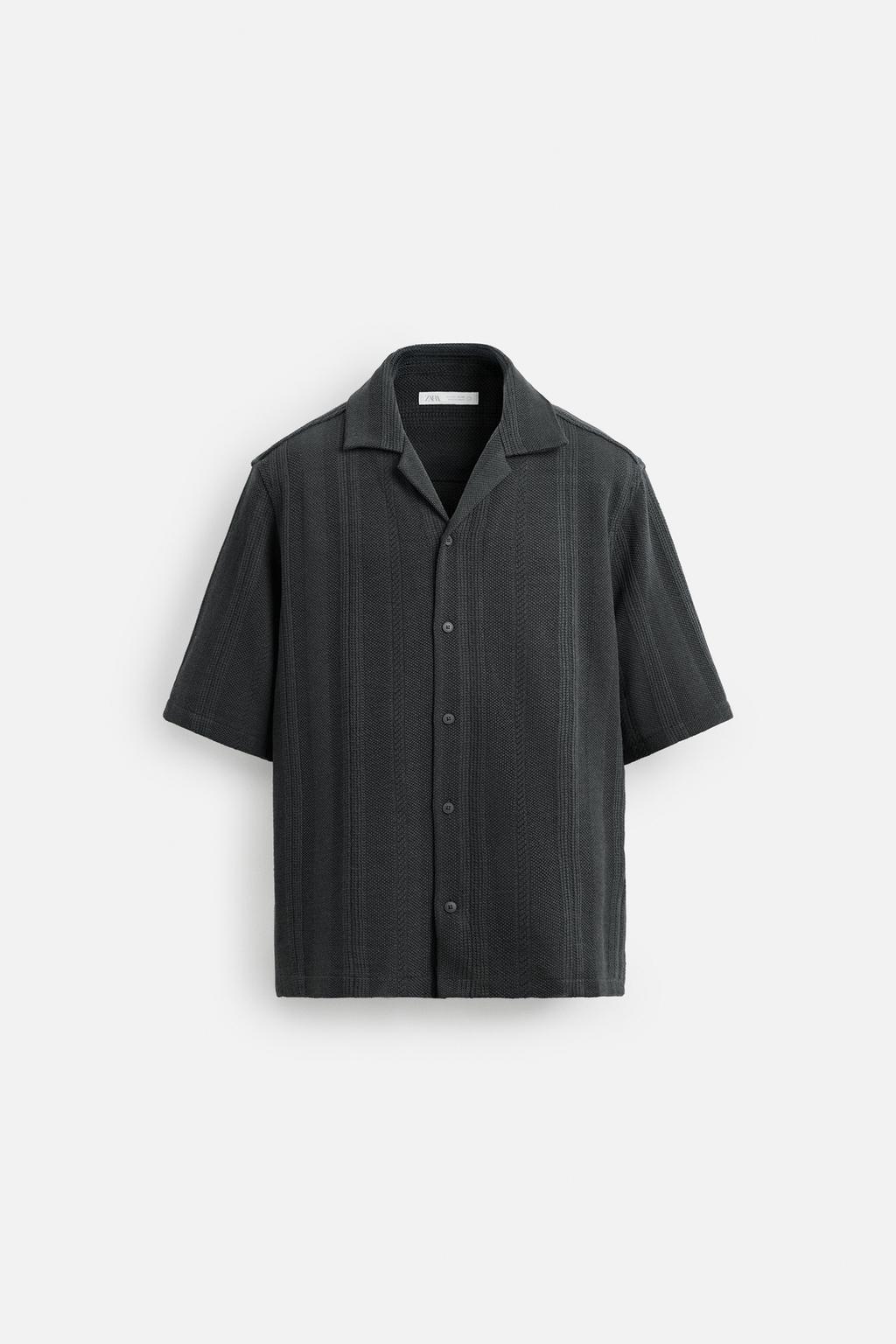 РУБАШКА RELAXED FIT СТРУКТУРНАЯ