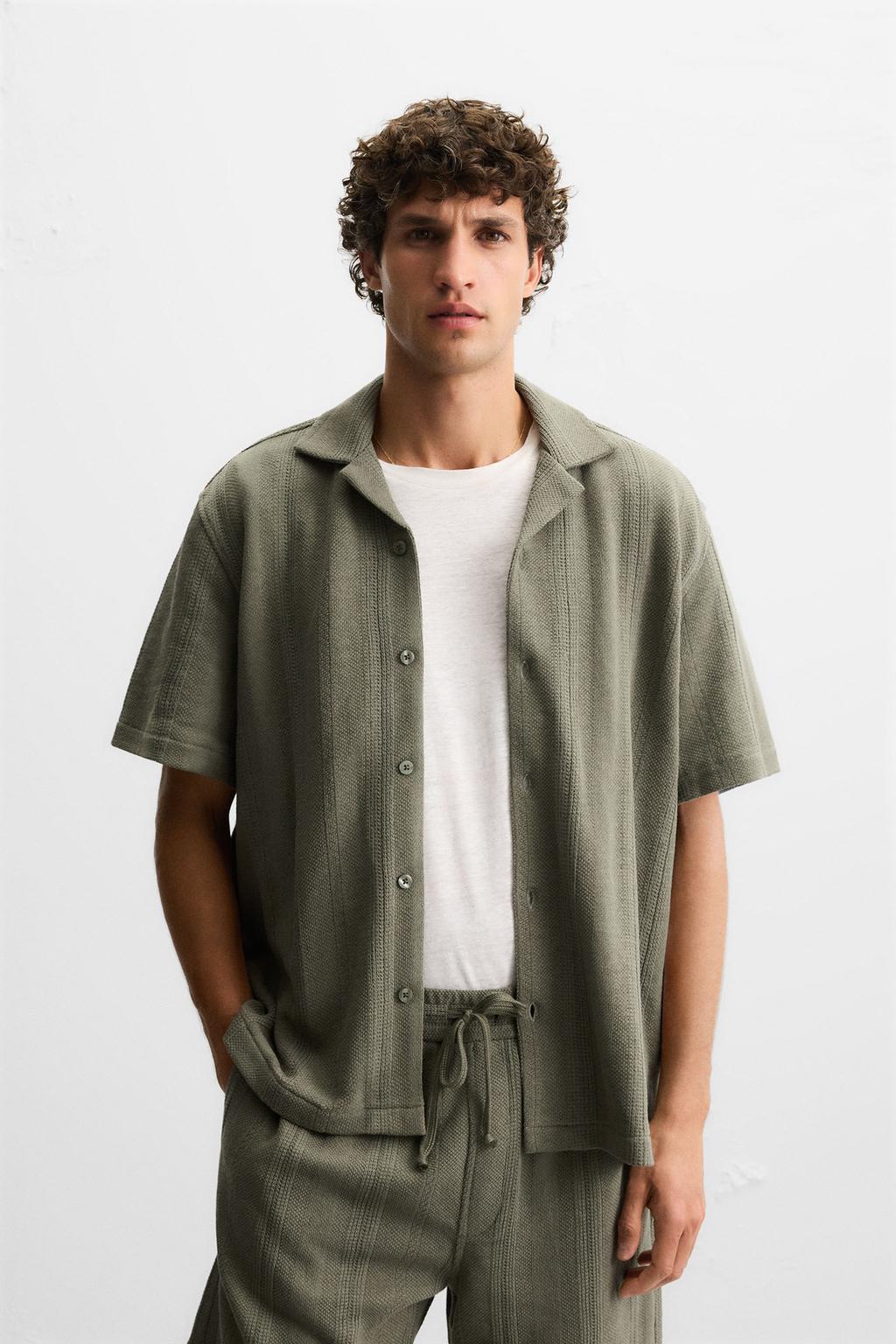 РУБАШКА JACQUARD С ТЕКСТУРОЙ