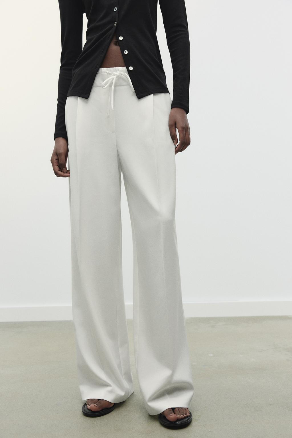 БРЮКИ WIDE LEG С ДВОЙНЫМ ПОЯСОМ