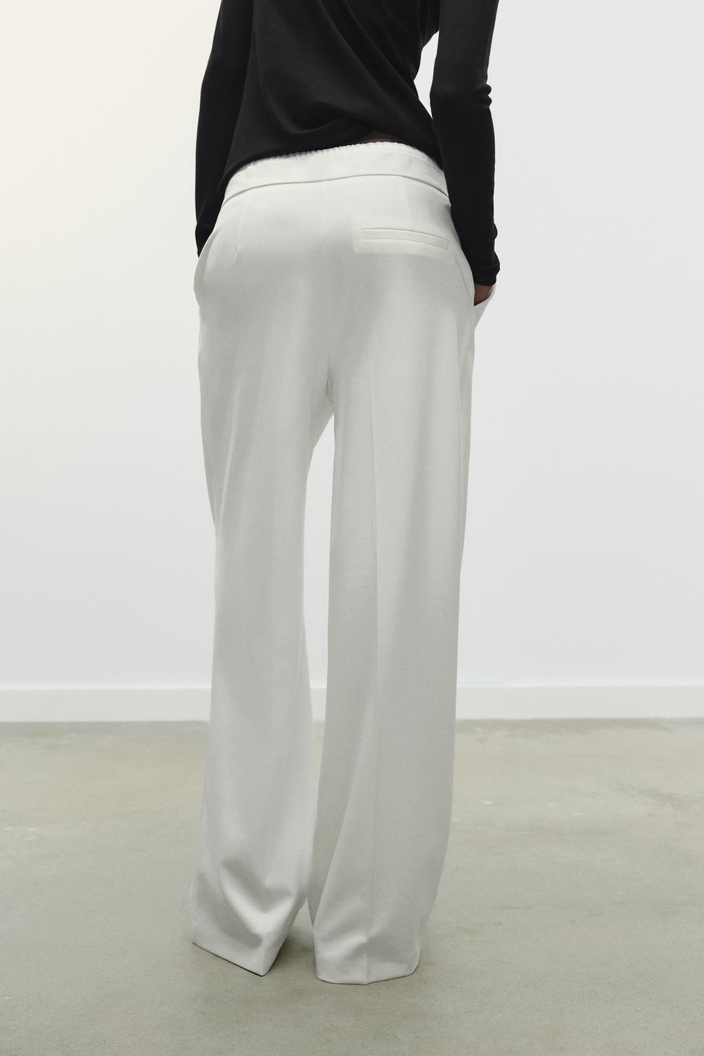 БРЮКИ WIDE LEG С ДВОЙНЫМ ПОЯСОМ
