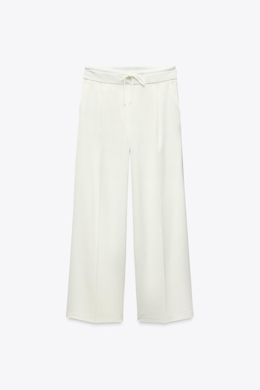 БРЮКИ WIDE LEG С ДВОЙНЫМ ПОЯСОМ