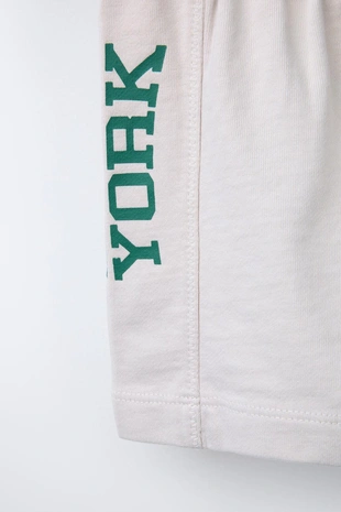 Шорты-бермуды джоггинг с текстом- Заказать в России