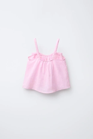 Топ с бантом из 100% льна- Заказать в России