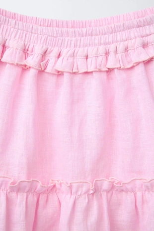 Юбка-шорты из 100% льна- Заказать в России