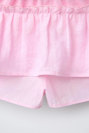 Юбка-шорты из 100% льна- Заказать в России