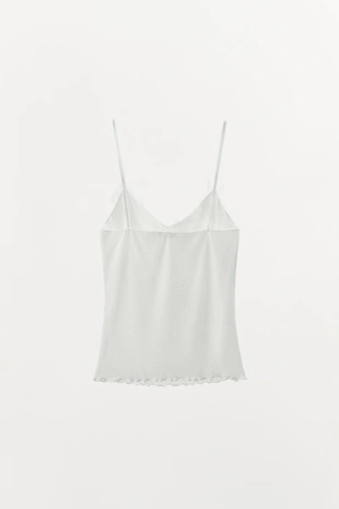 Топ на бретелях с кружевом POINTELLE- Заказать в России