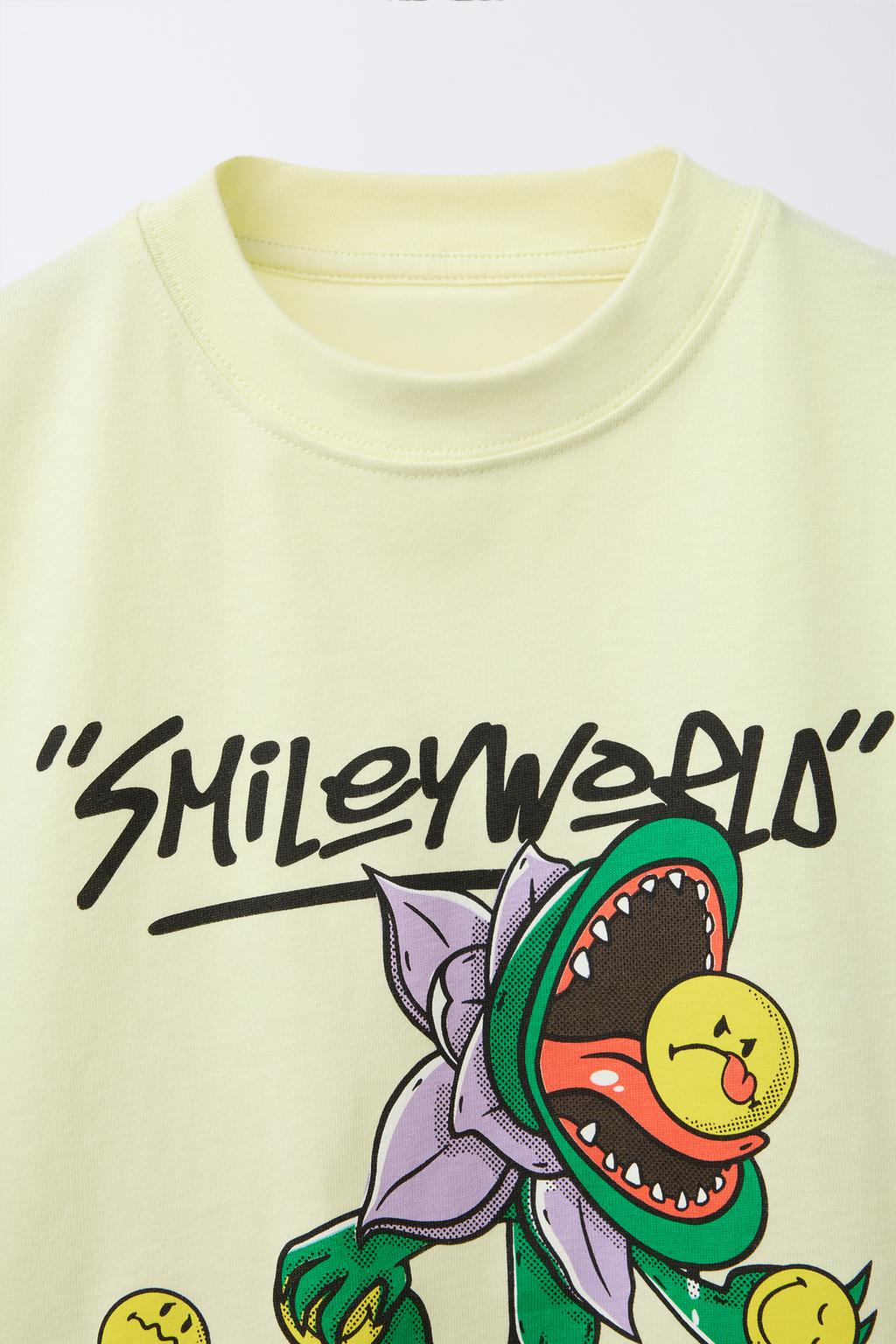 ФУТБОЛКА С ПРИНТОМ SMILEYWORLD ®