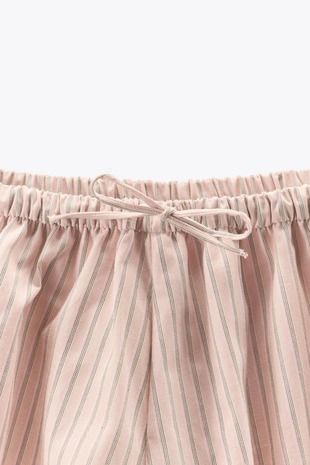 Полосатые шорты-кюлоты- Заказать в России