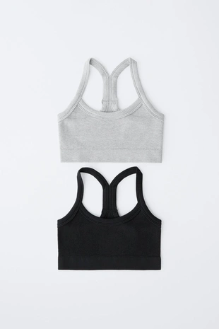 8–14 лет/ набор из двух бесшовных топов- Заказать в России