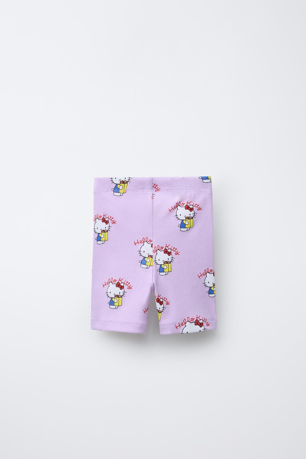 ЛЕГИНСЫ В РУБЧИК ВЕЛОСИПЕДНЫЕ HELLO KITTY © SANRIO