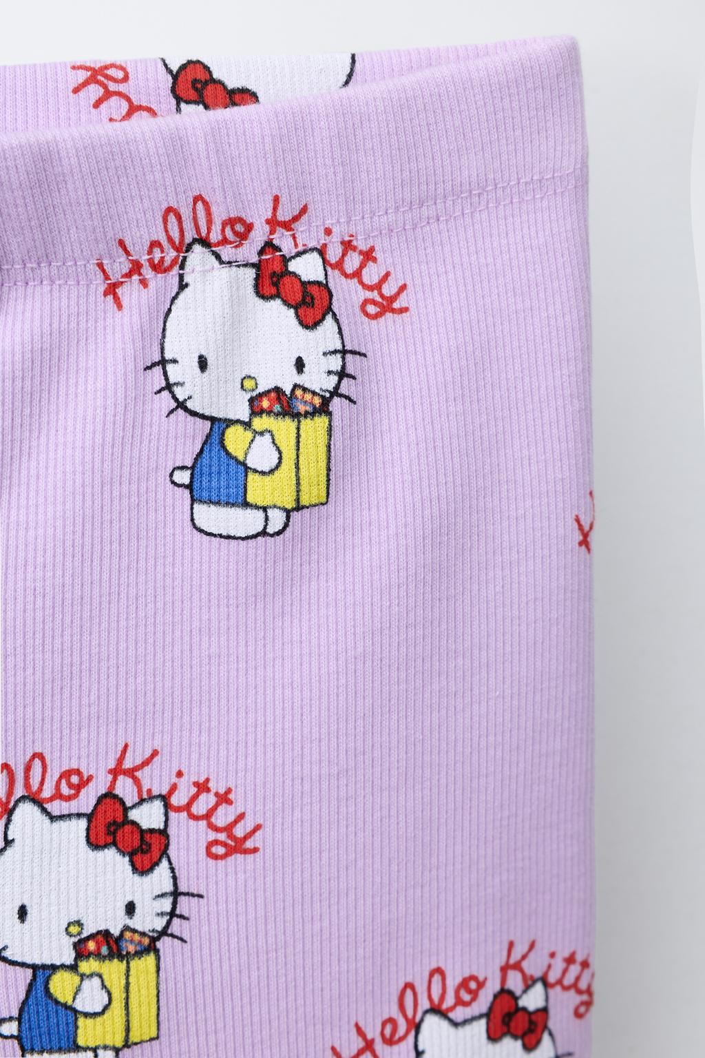 ЛЕГИНСЫ В РУБЧИК ВЕЛОСИПЕДНЫЕ HELLO KITTY © SANRIO