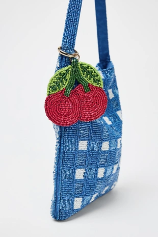 Мини-сумка-мешок с бусинами- Заказать в России